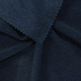 Dark Blue Marl Jersey Knit, Polyester — photo 3