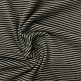 Black Stripe Jersey Knit, Polyester — photo 3