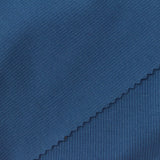 Cotton Polyester Stretch Rib Knit Fabric, 310 gsm, 122 cm — Blue — photo 3