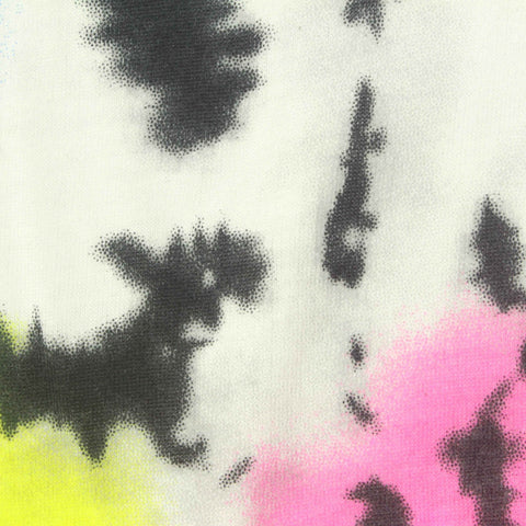 Yellow Abstract Jersey Knit, Poly-Cotton