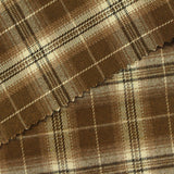 Brown Plaid Woven, Poly-Viscose — photo 3