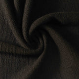 Slub Polyester Stretch Interlock Knit Fabric, 355 gsm — Black — photo 3