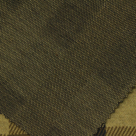 Black Plaid Interlock Knit, Poly-Viscose, 250 gsm