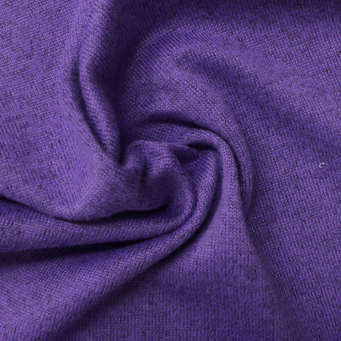 Purple Marl Jersey Knit, Polyester, 200 gsm