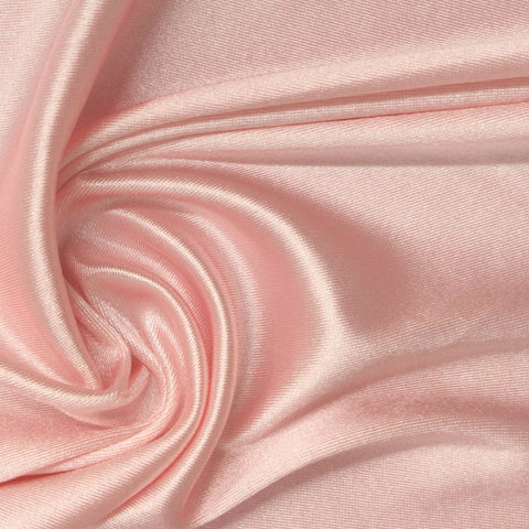Nylon Stretch Satin Fabric, 175 gsm, 177 cm — Pink