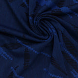 Blue Diagonal-Line Jacquard, Poly-Viscose — photo 3