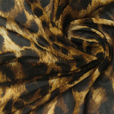 Brown Leopard Mesh, Polyester — photo 3