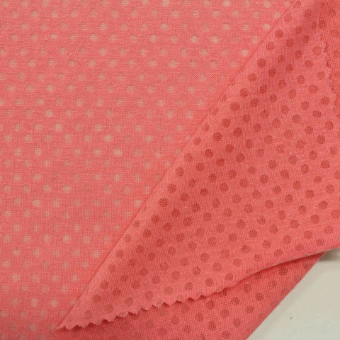 Light Beige Dots Knit, Viscose-Poly