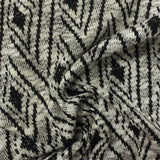 Black Tone-on-Tone Diamond Jacquard, Polyester — photo 3