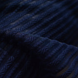 Jacquard Polyester Stretch Knit Fabric, 250 gsm, 160 cm — Navy — photo 3