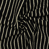 White Vertical-Stripe Rib Knit, Viscose — photo 3