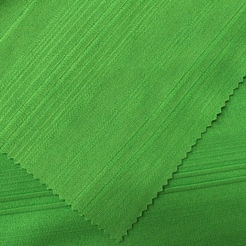 Jacquard 100% Polyester Interlock Knit Fabric, 360 gsm, 160 cm — Green