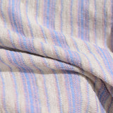 Cream Vertical-Stripe Knit, Spandex-Poly — photo 3