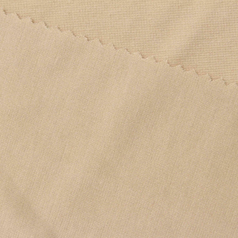 Viscose Nylon Ponte Knit Fabric, 150 gsm, 160 cm — Beige