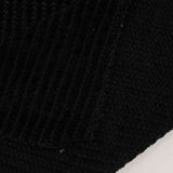 Polyester Stretch Chenille Fabric, 189 gsm, 152 cm — Black — photo 3