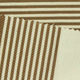 Brown Horizontal-Stripe Knit, Cotton-Poly — photo 3