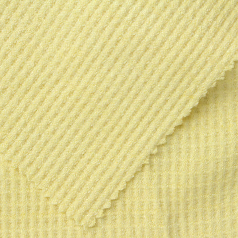 Viscose Polyester Blend Waffle Knit Fabric, 275 gsm, 175 cm — Yellow