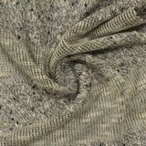 Marled Grey Horizontal-Stripe Chunky Knit, Poly-Viscose — photo 3