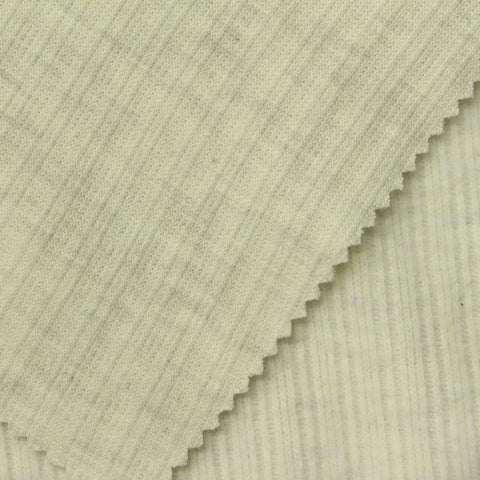 Cotton Polyester Rib Knit Fabric, 280 gsm, 155 cm — Khaki