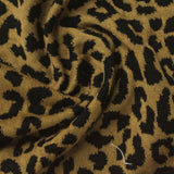 Black Leopard Interlock Knit, Poly-Viscose — photo 3
