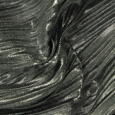 Silver Dots Plissé, Polyester