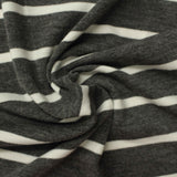 White Stripes Jersey Knit, Viscose — photo 3
