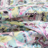 White Butterflies Jacquard, Poly-Cotton — photo 3