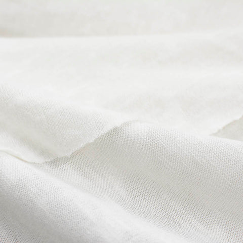 Viscose Polyester Stretch Chunky Knit Fabric, 176 gsm, 62 cm — White