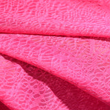 Pink Openwork Jersey Knit, Polyester — photo 3
