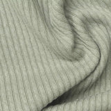 Heather Polyester Stretch Rib Knit Fabric, 340 gsm, 164 cm — Green — photo 3
