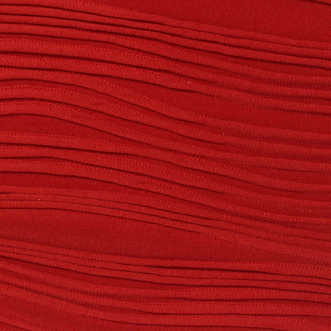 Jacquard Polyester Stretch Jersey Knit Fabric, 280 gsm — Red, ref EF-275627
