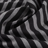 Black Stripes Knit, Poly-Viscose — photo 3