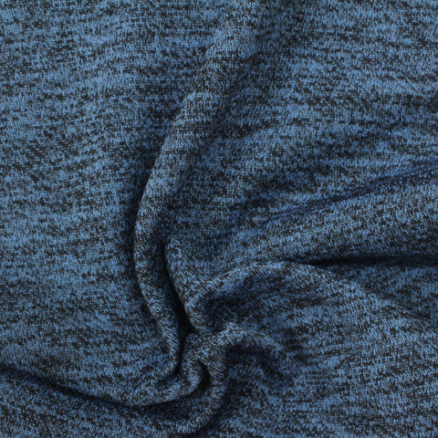 Blue Marl Fleece, Polyester, 154 gsm