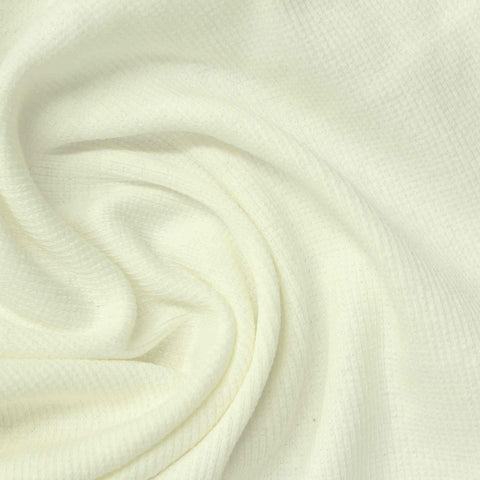 Cotton Stretch Rib Knit Fabric, 215 gsm — Beige
