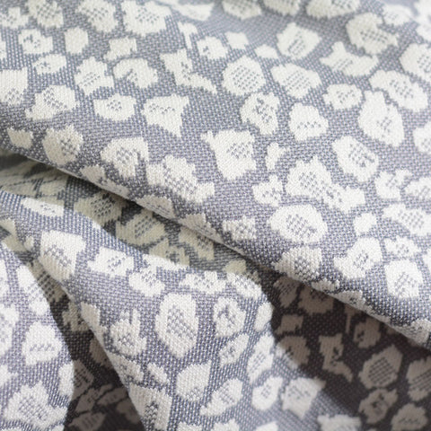 Grey Leopard Jacquard, Acrylic-Poly