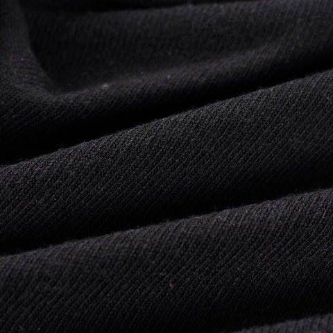 Polyester Viscose Stretch Jersey Knit Fabric, 275 gsm — Black