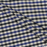 Blue Check Woven, Cotton — photo 3