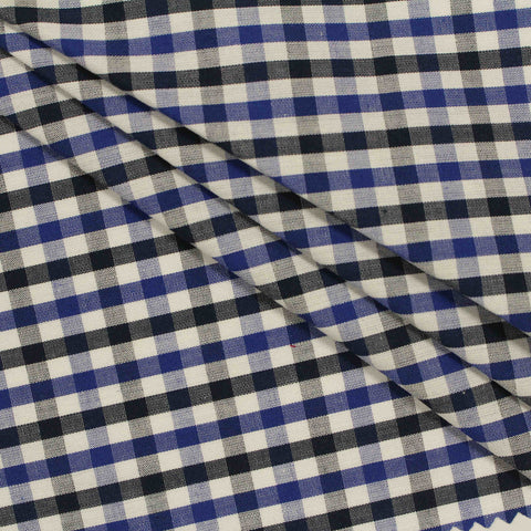 Blue Check Woven, Cotton