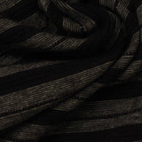 Heather Grey Horizontal-Stripe Jersey Knit, Poly-Viscose — photo 3