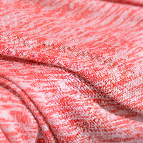 Red Marl Chunky Knit, Poly-Viscose, 135 gsm