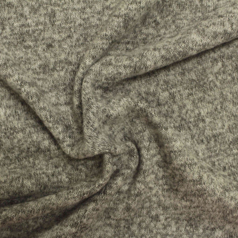 Heathered Grey Marl Chunky Knit, Polyester, 165 gsm
