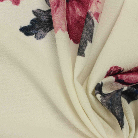 Pink Bold-Floral Chiffon, Polyester