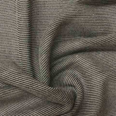Grey Marl Chunky Knit, Viscose-Metallic