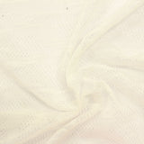 Cream Tone-on-Tone Dot Mesh, Polyester — photo 3