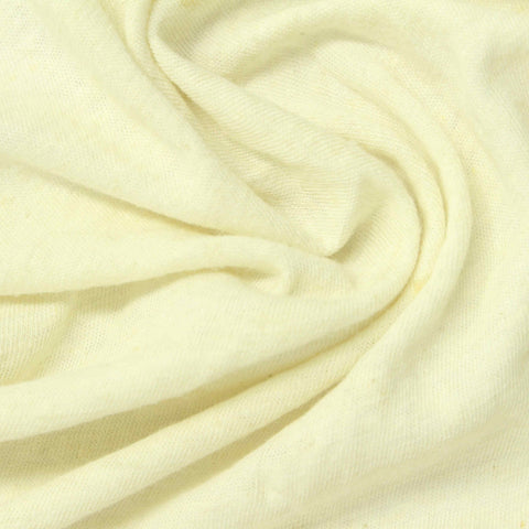 Linen Cotton Jersey Knit Fabric, 150 gsm, 150 cm — Yellow