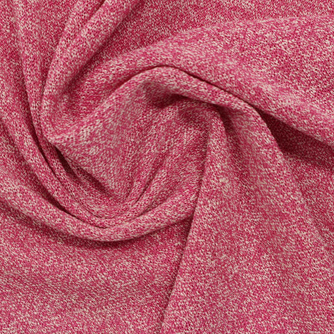 Pink Marl Jersey Knit, Poly-Viscose, 310 gsm
