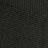 Cotton Stretch Rib Knit Fabric, 268 gsm, 129 cm — Black — photo 3