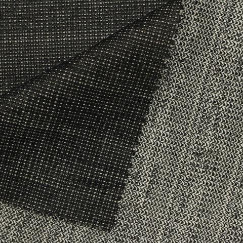 Dark Grey Marl Chunky Knit, Polyester, 174 gsm