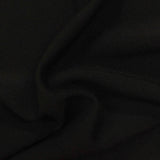 Polyester Viscose Stretch Linen-Look Fabric, 264 gsm — Black — photo 3
