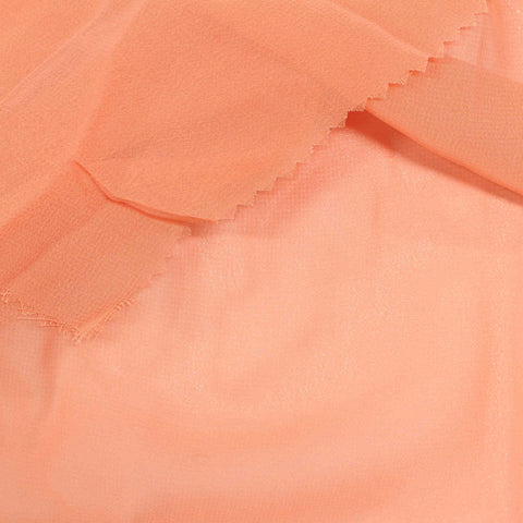 100% Polyester Chiffon Fabric, 86 gsm — Orange